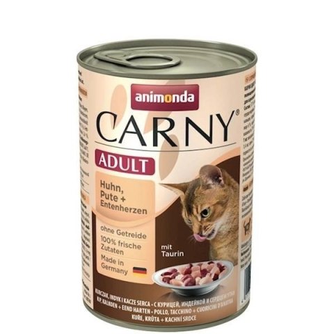 Animonda Cat Carny Adult Kurczak, Indyk I Serca Kaczki 400g Animonda Cat Carny Adult Kurczak, Indyk I Serca Kaczki 400g