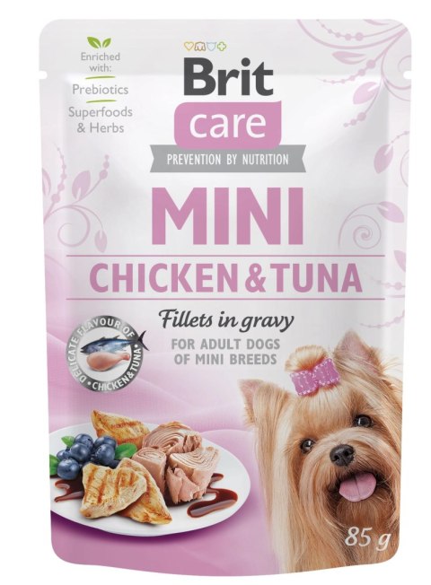 Brit Care Mini Pouch Filety W Sosie Z Kurczakiem I Tuńczykiem 85g Brit Care Mini Pouch Filety W Sosie Z Kurczakiem I Tuńczykiem 85g