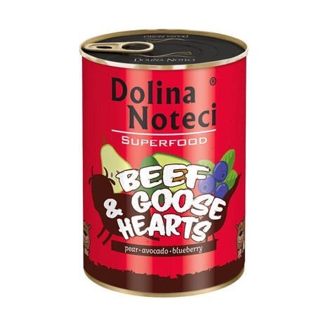 Dolina Noteci Superfood Wołowina Z Sercami Z Gęsi 400g Dolina Noteci Superfood Wołowina Z Sercami Z Gęsi 400g