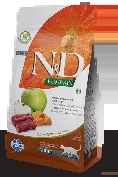 Farmina N&D Pumpkin Feline Adult Venison Pumpkin&Apple Recipe 5kg Farmina N&D Pumpkin Feline Adult Venison Pumpkin&Apple Recipe 5kg