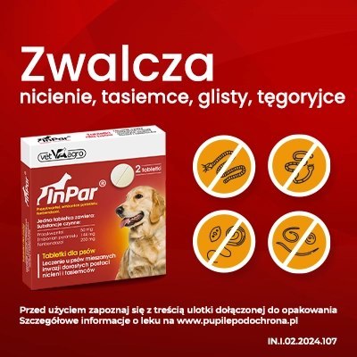 Vet-Agro InPar Tabletki Odrobaczające Dla Psa 2szt Vet-Agro InPar Tabletki Odrobaczające Dla Psa 2szt