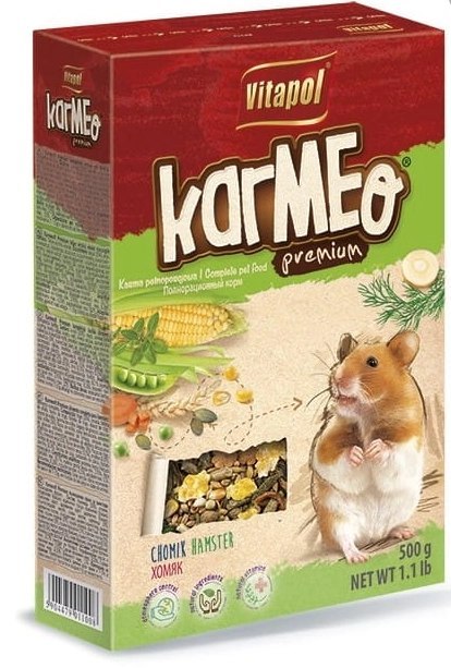 Vitapol Karmeo Premium Pokarm Pełnowartościowy Dla Chomika 500g Vitapol Karmeo Premium Pokarm Pełnowartościowy Dla Chomika 500g
