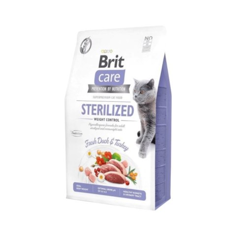 Brit Care Cat Grain-Free Sterilised Weight Control Z Kaczką I Indykiem 400g Brit Care Cat Grain-Free Sterilised Weight Control Z Kaczką I Indykiem 400g