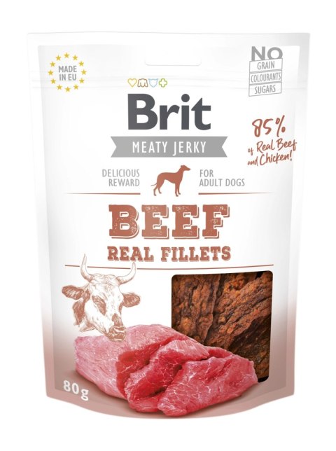 Brit Jerky Snack Beef And Chicken Fillets 80g Brit Jerky Snack Beef And Chicken Fillets 80g