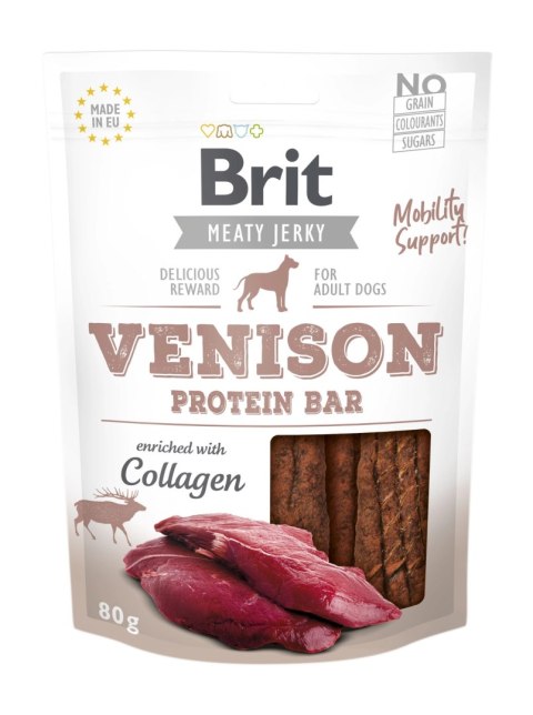Brit Jerky Snack Venison Protein Bar 80g Brit Jerky Snack Venison Protein Bar 80g