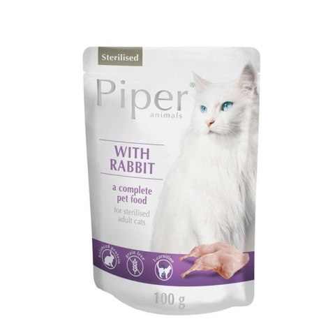 Dolina Noteci Piper Dla Kota Sterylizowanego Z Królikiem 100g Dolina Noteci Piper Dla Kota Sterylizowanego Z Królikiem 100g