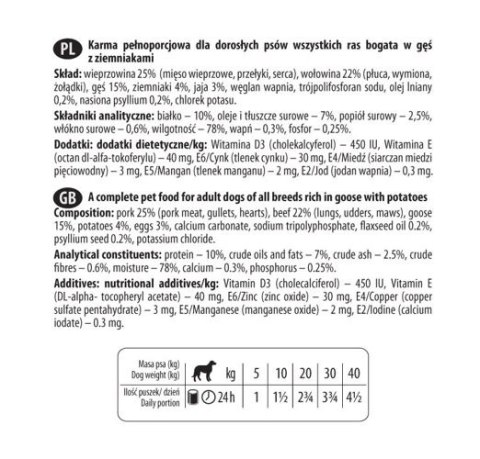 Dolina Noteci Premium Gęś Z Ziemniakami 150g Dolina Noteci Premium Gęś Z Ziemniakami 150g