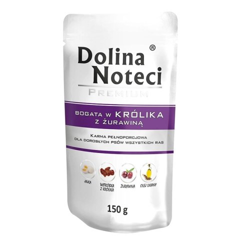 Dolina Noteci Premium Królik Z Żurawiną 150g Dolina Noteci Premium Królik Z Żurawiną 150g
