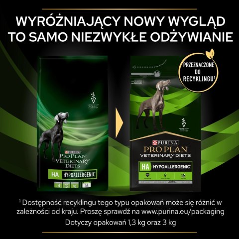 PURINA Pro Plan Veterinary Diets HA Hypoallergenic Dog 1,3kg PURINA Pro Plan Veterinary Diets HA Hypoallergenic Dog 1,3kg