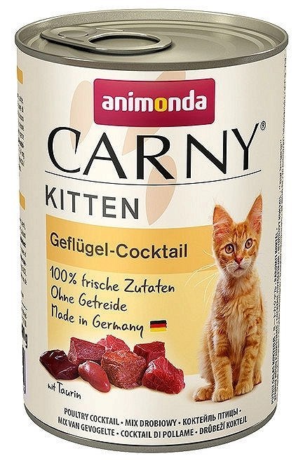 Animonda Cat Carny Kitten Koktajl Drobiowy 400g Animonda Cat Carny Kitten Koktajl Drobiowy 400g