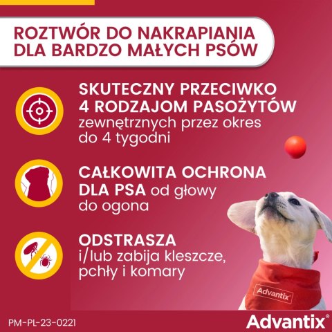 Bayer Advantix Krople Na Kleszcze I Pchły 4x0,4ml Bayer Advantix Krople Na Kleszcze I Pchły 4x0,4ml