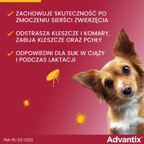 Bayer Advantix Krople Na Kleszcze I Pchły 4x0,4ml Bayer Advantix Krople Na Kleszcze I Pchły 4x0,4ml