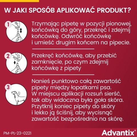 Bayer Advantix Krople Na Kleszcze I Pchły 4x0,4ml Bayer Advantix Krople Na Kleszcze I Pchły 4x0,4ml
