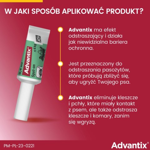 Bayer Advantix Krople Na Kleszcze I Pchły 4x0,4ml Bayer Advantix Krople Na Kleszcze I Pchły 4x0,4ml