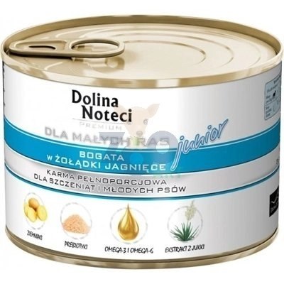 Dolina Noteci Premium Dla Psów Małych Ras Junior Bogata W Żołądki Jagnięce 185g Dolina Noteci Premium Dla Psów Małych Ras Junior Bogata W Żołądki Jagnięce 185g
