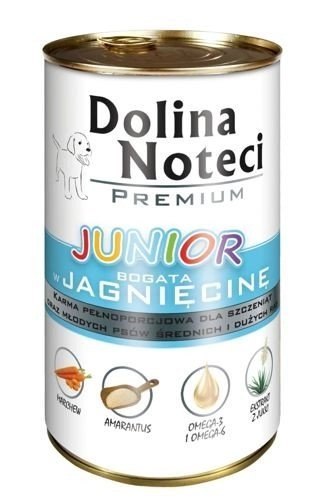 Dolina Noteci Premium Junior Bogata W Jagnięcinę 400g Dolina Noteci Premium Junior Bogata W Jagnięcinę 400g