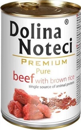 Dolina Noteci Premium Pure Wołowina Z Ryżem Brązowym 800g Dolina Noteci Premium Pure Wołowina Z Ryżem Brązowym 800g
