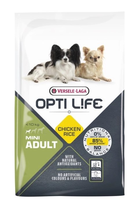 Versele-Laga Opti Life Adult Mini Kurczak Z Ryżem Dla Małych Ras 7,5kg Versele-Laga Opti Life Adult Mini Kurczak Z Ryżem Dla Małych Ras 7,5kg