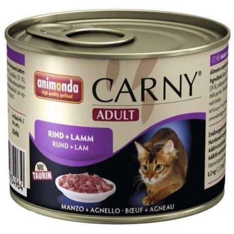 Animonda Cat Carny Adult Wołowina I Jagnięcina 200g Animonda Cat Carny Adult Wołowina I Jagnięcina 200g
