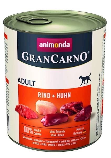 Animonda GranCarno Adult Dog Wołowina + Kurczak 800g Animonda GranCarno Adult Dog Wołowina + Kurczak 800g