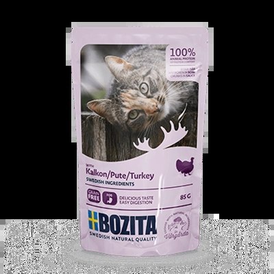 BOZITA Kawałki W Sosie Z Indykiem 85g BOZITA Kawałki W Sosie Z Indykiem 85g