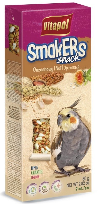 Vitapol Smakers Dla Nimfy Orzechowy 2szt Vitapol Smakers Dla Nimfy Orzechowy 2szt