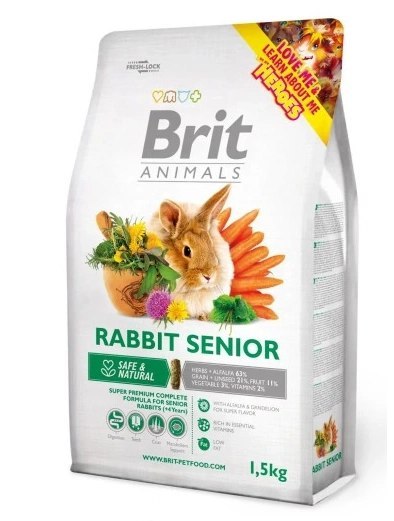 Brit Animals Rabbit Senior Complete 1,5kg Brit Animals Rabbit Senior Complete 1,5kg