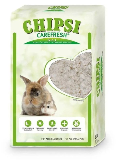 Carefresh Pure White podściółka (włókna celulozowe) dla gryzoni 10l Carefresh Pure White podściółka (włókna celulozowe) dla gryzoni 10l