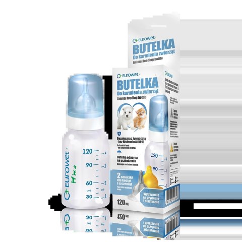 Eurowet Butelka Do Karmienia Zwierząt 120ml Eurowet Butelka Do Karmienia Zwierząt 120ml