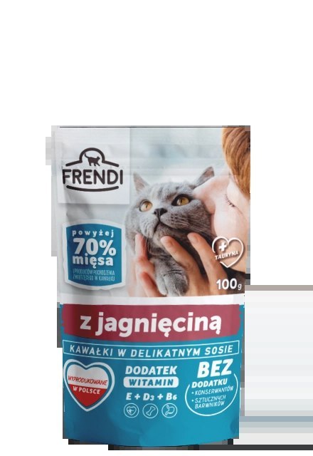 Frendi Kawałki W Delikatnym Sosie Z Jagnięciną 100g Frendi Kawałki W Delikatnym Sosie Z Jagnięciną 100g