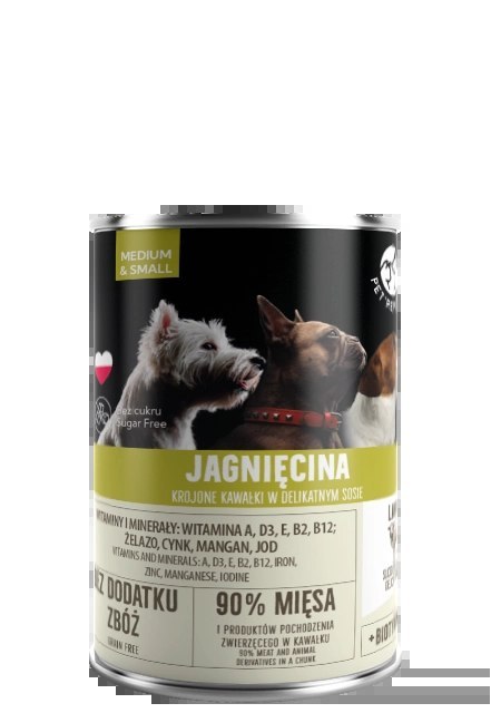 PetRepublic Jagnięcina Krojone Kawałki W Delikatnym Sosie 400g PetRepublic Jagnięcina Krojone Kawałki W Delikatnym Sosie 400g