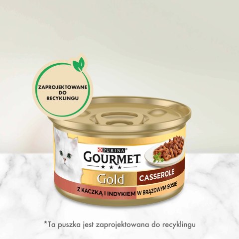 Purina Gourmet Gold kaczka/indyk w sosie 85g Purina Gourmet Gold kaczka/indyk w sosie 85g