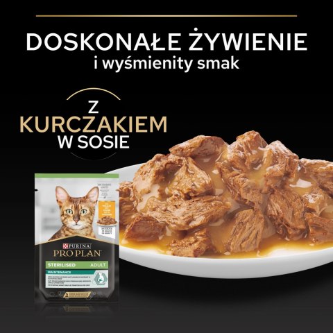 Purina Pro Plan Sterilised z kurczakiem dla kota 85g Purina Pro Plan Sterilised z kurczakiem dla kota 85g