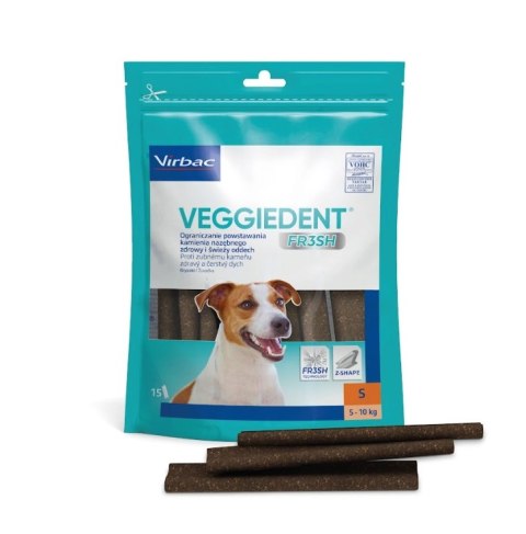 Virbac Veggiedent Fresh Gryzak S (5-10kg) 15sztuk Virbac Veggiedent Fresh Gryzak S (5-10kg) 15sztuk