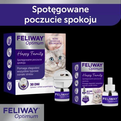 Ceva Animal Health Polska Sp. Z O.o Feliway Optimum Dyfuzor + Wkład 48ml Ceva Animal Health Polska Sp. Z O.o Feliway Optimum Dyfuzor + Wkład 48ml