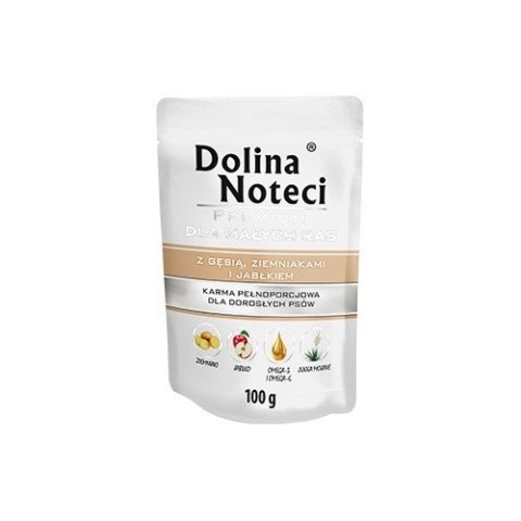 Dolina Noteci Premium Dla Psów Małych Ras Z Gęsią, Ziemniakami I Jabłkiem 100g Dolina Noteci Premium Dla Psów Małych Ras Z Gęsią, Ziemniakami I Jabłkiem 100g