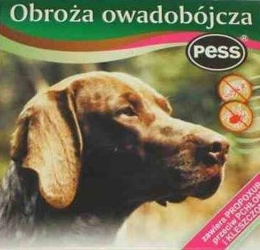 Pess Per Obroża Owadobójcza Dla Psa Bezzapachowa Brązowa 75cm Pess Per Obroża Owadobójcza Dla Psa Bezzapachowa Brązowa 75cm
