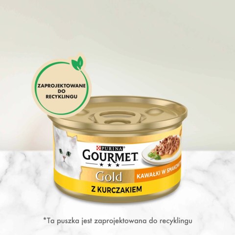Purina Gourmet Gold Sauce Delight z kurczakiem 85g Purina Gourmet Gold Sauce Delight z kurczakiem 85g