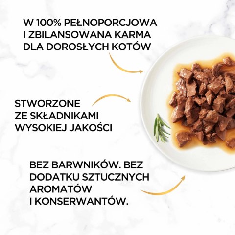 Purina Gourmet Gold Sauce Delight z wołowiną 85g Purina Gourmet Gold Sauce Delight z wołowiną 85g
