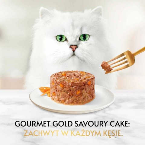 Purina Gourmet Gold Savoury Cake z kurczakiem i marchewką 85g Purina Gourmet Gold Savoury Cake z kurczakiem i marchewką 85g