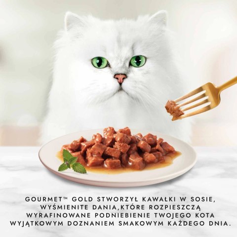Purina Gourmet Gold łosoś/ kurczak w sosie 85g Purina Gourmet Gold łosoś/ kurczak w sosie 85g