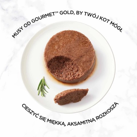 Purina Gourmet Gold mus z wołowiną 85g Purina Gourmet Gold mus z wołowiną 85g