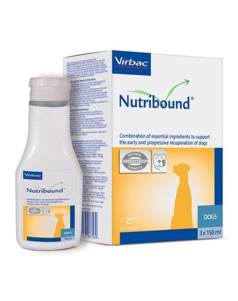 VIRBAC Nutribound Roztwór doustny dla psów w czasie rekonwalescencji 3x150ml VIRBAC Nutribound Roztwór doustny dla psów w czasie rekonwalescencji 3x150ml