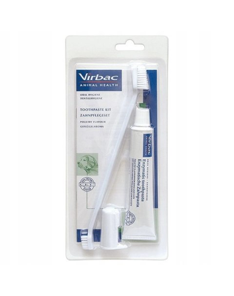 VIRBAC Zestaw stomatologiczny dla psów (pasta + szczoteczka) 70g VIRBAC Zestaw stomatologiczny dla psów (pasta + szczoteczka) 70g