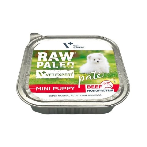 Vetexpert RAW PALEO PATE MINI puppy beef 150g - wołowina tacka Vetexpert RAW PALEO PATE MINI puppy beef 150g - wołowina tacka