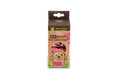 Zolux Starchbag Kompostowalne Bioworki Na Odchody Różowy 15szt Zolux Starchbag Kompostowalne Bioworki Na Odchody Różowy 15szt