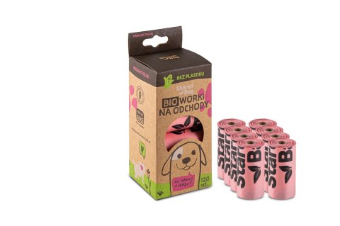 Zolux Starchbag Kompostowalne Bioworki Na Odchody Różowy 15szt Zolux Starchbag Kompostowalne Bioworki Na Odchody Różowy 15szt
