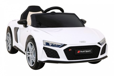 Audi R8 LIFT Samochodzik na akumulator Biały + Pilot + Koła EVA + MP3 + LED Audi R8 LIFT Samochodzik na akumulator Biały + Pilot + Koła EVA + MP3 + LED