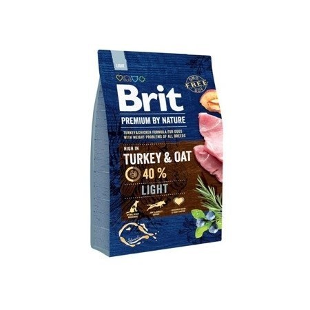 Brit Premium By Nature Light Z Indykiem I Owsem 3kg Brit Premium By Nature Light Z Indykiem I Owsem 3kg