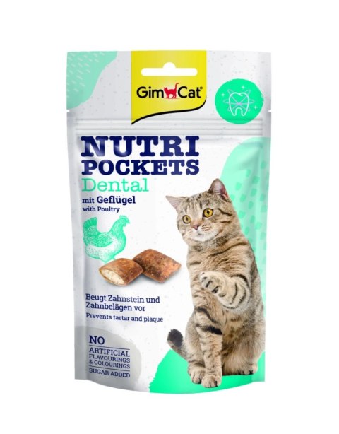 GIMCAT NUTRI POCKETS Przysmak Dentystczny DRÓB 60g GIMCAT NUTRI POCKETS Przysmak Dentystczny DRÓB 60g